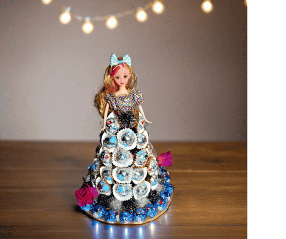 Royal Choco Doll Delight made from premium chocolate, perfect for birthdays and parties