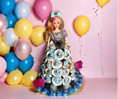 Royal Choco Doll Delight made from premium chocolate, perfect for birthdays and parties